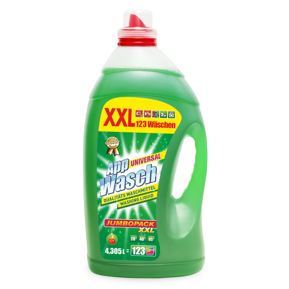 Гель для стирки AppWasch Gel Universal (Универсальный), 4305 л