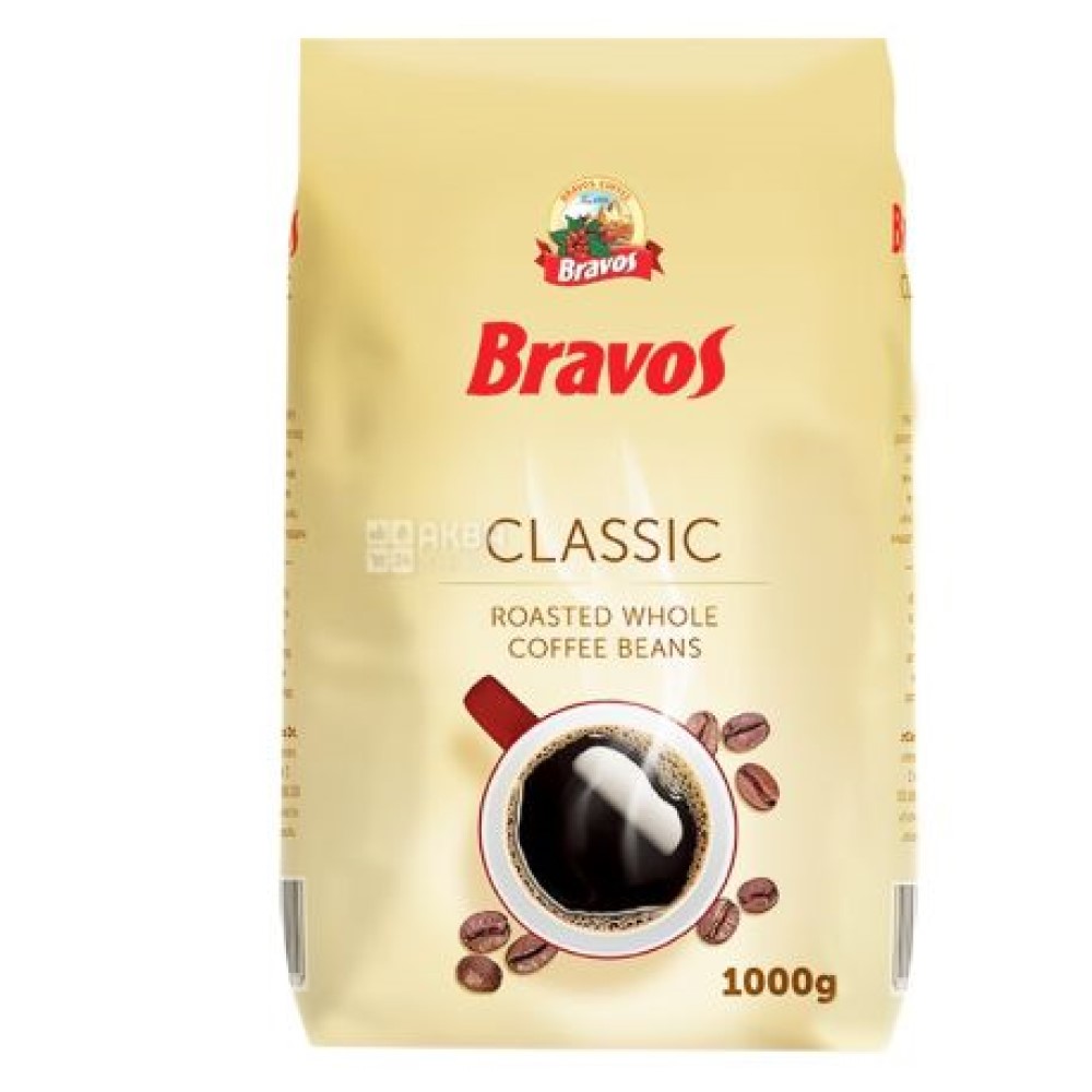 Кофе в зернах Bravos Classik Бравос Классик 1 кг