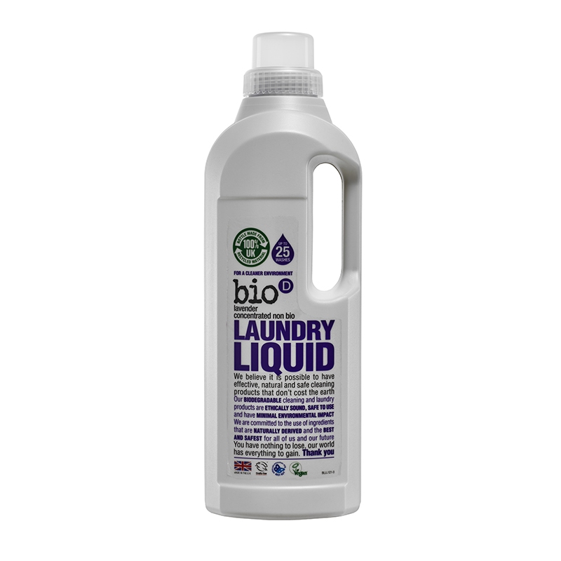 Органическое стиральное средство с эфирным маслом лаванды Laundry Liquid Lavender Bio-D, 1Л