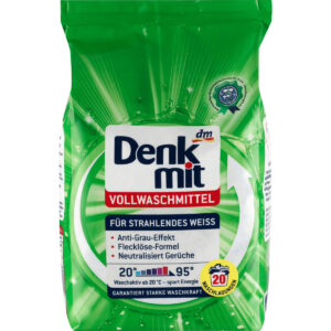 Пральний порошок для прання білих речей DenkMit (20 прань) 1.35 кг