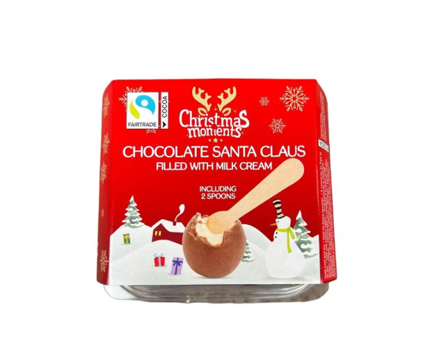 Шоколадні яєчка бокс з ложечкою Christmas moments 144г