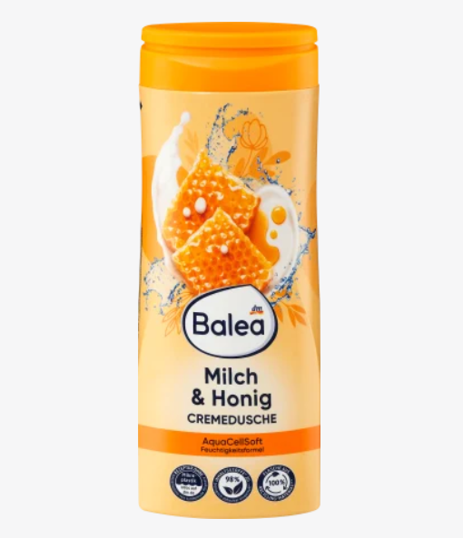 Гель для душу Молоко та Мед Cremedusche Milch & Honig Balea 300 ml