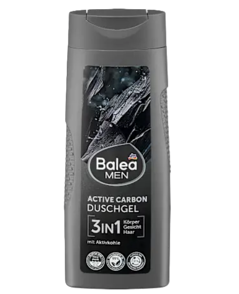 Гель для душу чоловічий Duschgel Active Carbon MAN Balea 300 ml