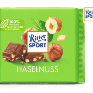 Шоколад Ritter Sport молочний із подрібненим лісовим горіхом 100 г