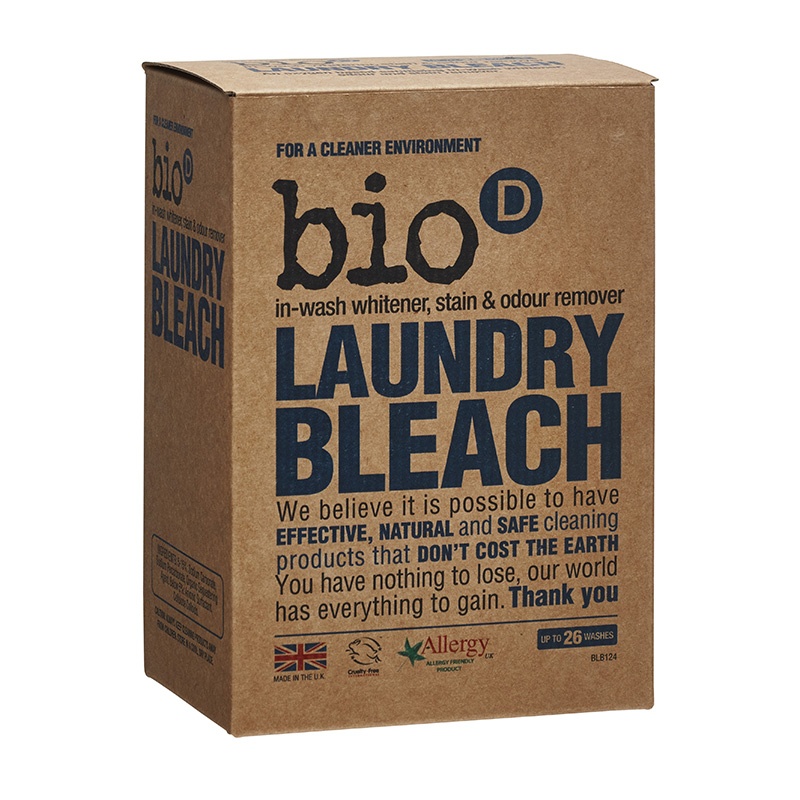 Кисневий відбілювач, плямовивідник Laundry Bleach Bio-D, дезінфікує, 400 г