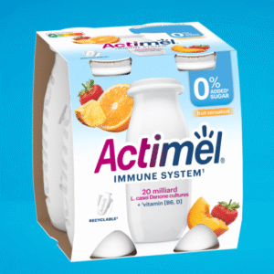 Кисломолочний йогурт Actimel без цукру 4Х100 мл (різні самки)