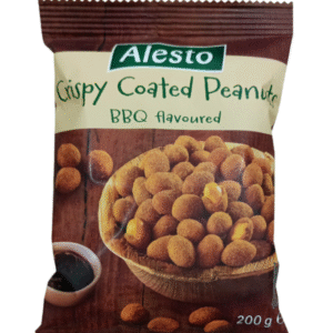 Арахіс Alesto Crispy Coated Peanuts BBQ flavoured смажений зі смаком барбекю 200 г