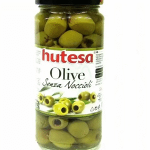 Испанские зелёные оливки без косточки Hutesa 350 г