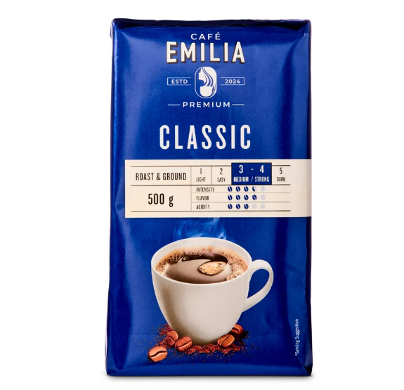 Кава мелена Café Emilia Classic Premium (Німеччина), 500 г